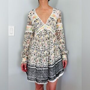 Free People embroidered boho dress